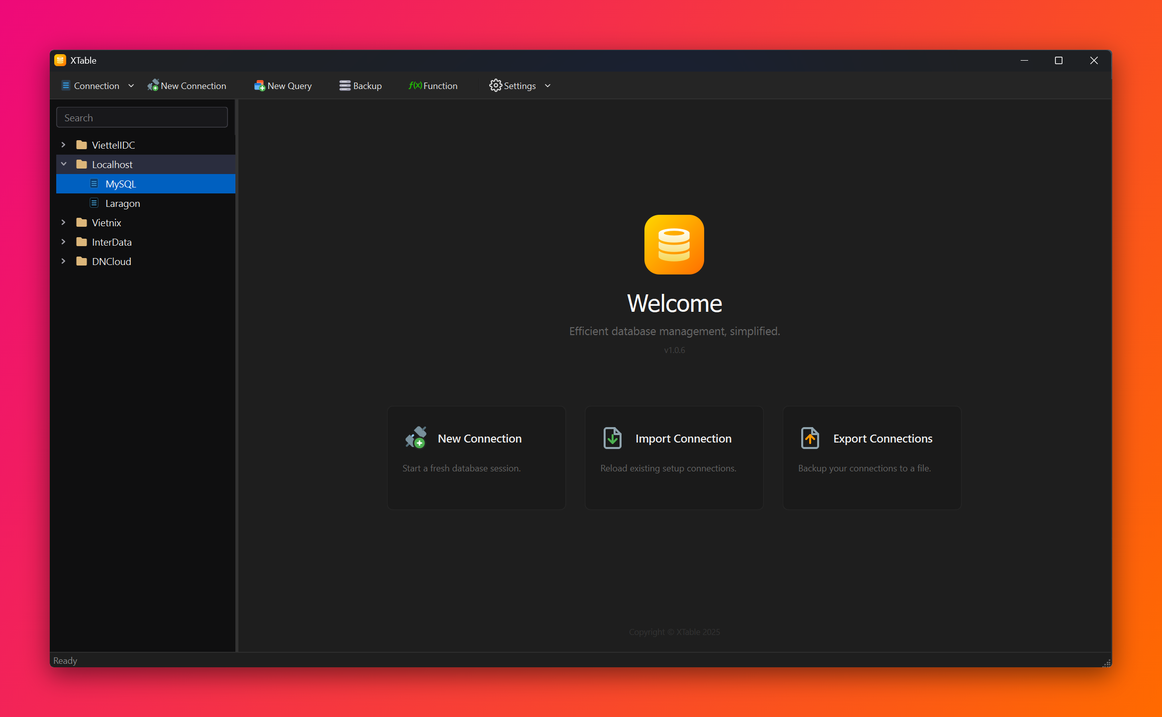 Giao diện XTable